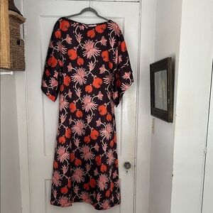 Frances Valentine Satin Floral Maxi